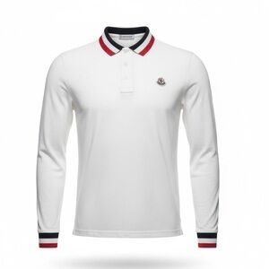 Moncler White Fabric Tag with QR Code